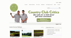 Desktop Screenshot of countryclubcritics.com